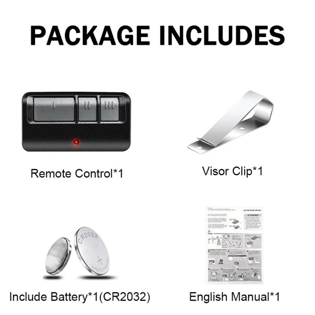 Télécommande de porte de garage haut de gamme 5 pièces pour Liftmaster/Chamberlain/Craftsman 893LM 893Max - Fonctionnement fluide et compatibilité garantie