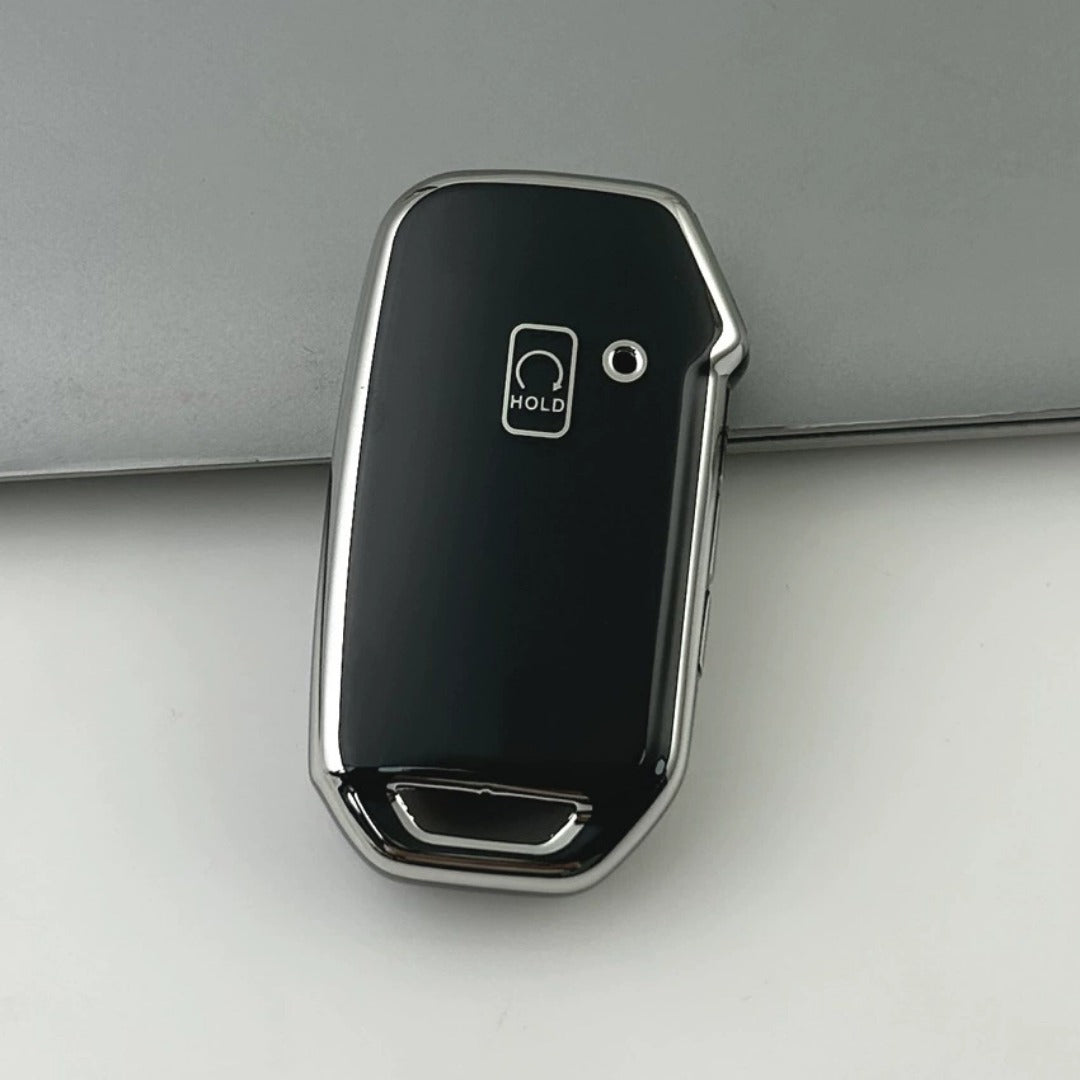 Kia Car Key Cover Silver Edge
