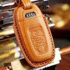 Premium Audi Leather Car Key Cover - Luxury Protection & Custom Fit for Audi Keys