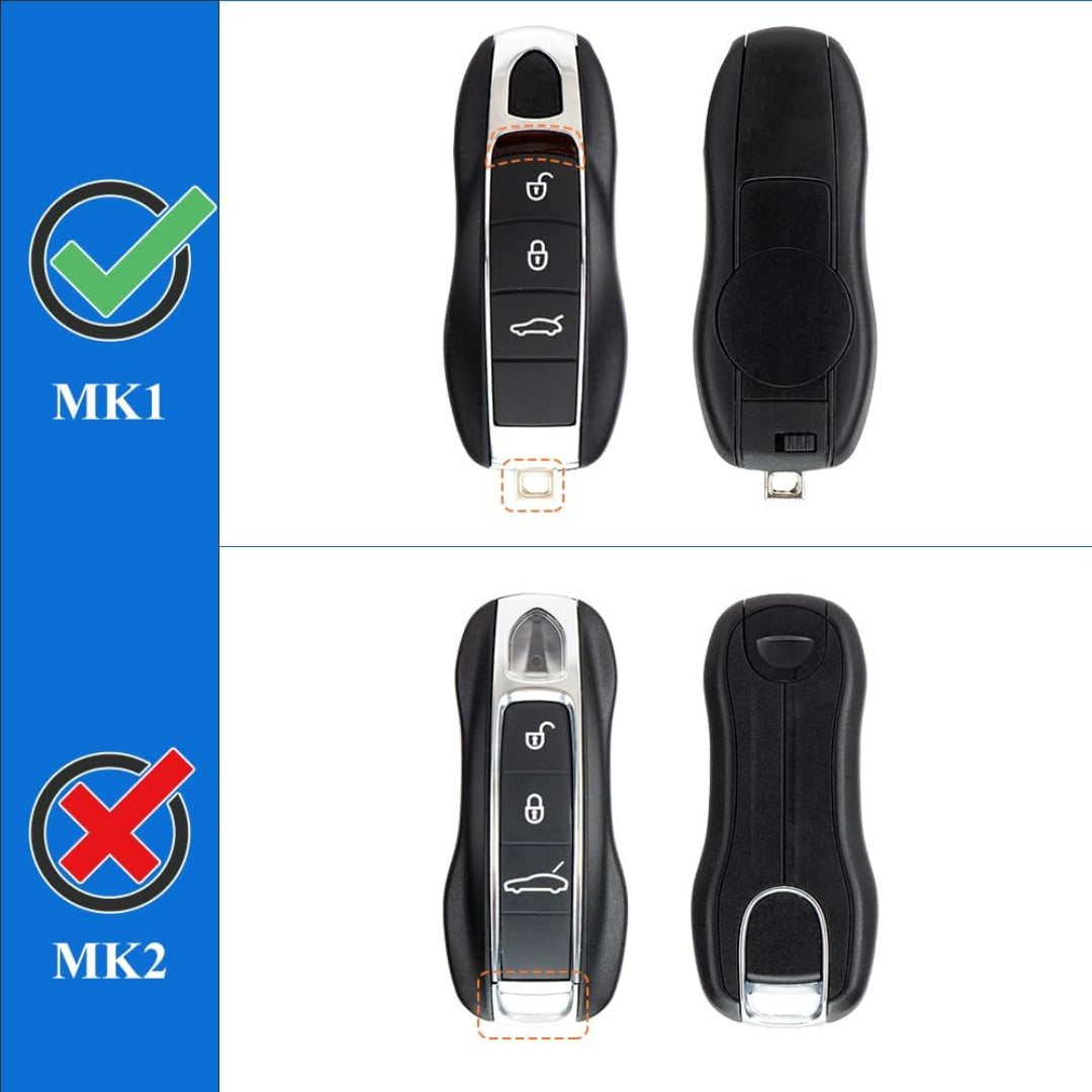 Coque de remplacement pour clé Porsche, 3 pièces, peinte 