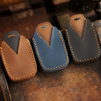 Étui à clés de voiture en cuir Land Rover Jaguar