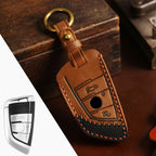 Étui de clé de voiture en cuir BMW 3 ou 4 boutons