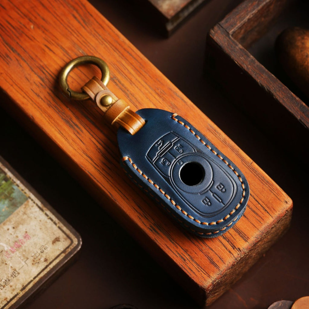 Buick Envision GL8 Regal LaCrosse Leder-Autoschlüsselhülle mit 4, 5 und 6 Tasten