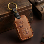 Toyota Camry Highlander Crown Autoschlüsselhülle aus Leder mit 3 und 4 Tasten