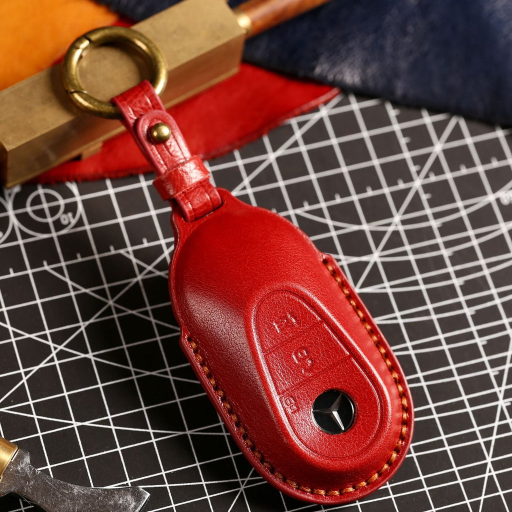 Luxuriöse Mercedes-Benz/Maybach Leder-Schlüsselhülle | Premium-Schutz für alle Modelle