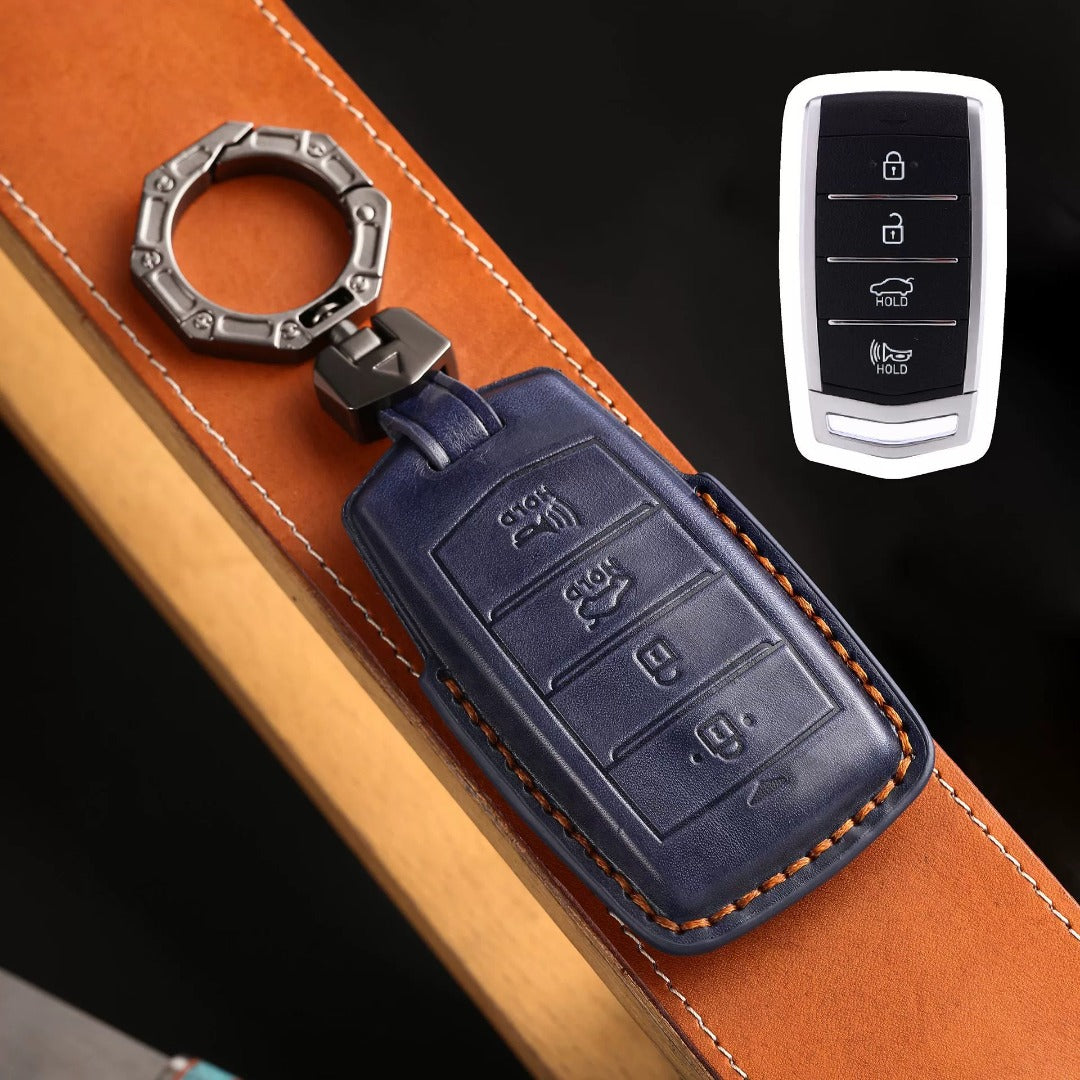 Luxury Genesis Key Fob Case - Handmade Leather Protector