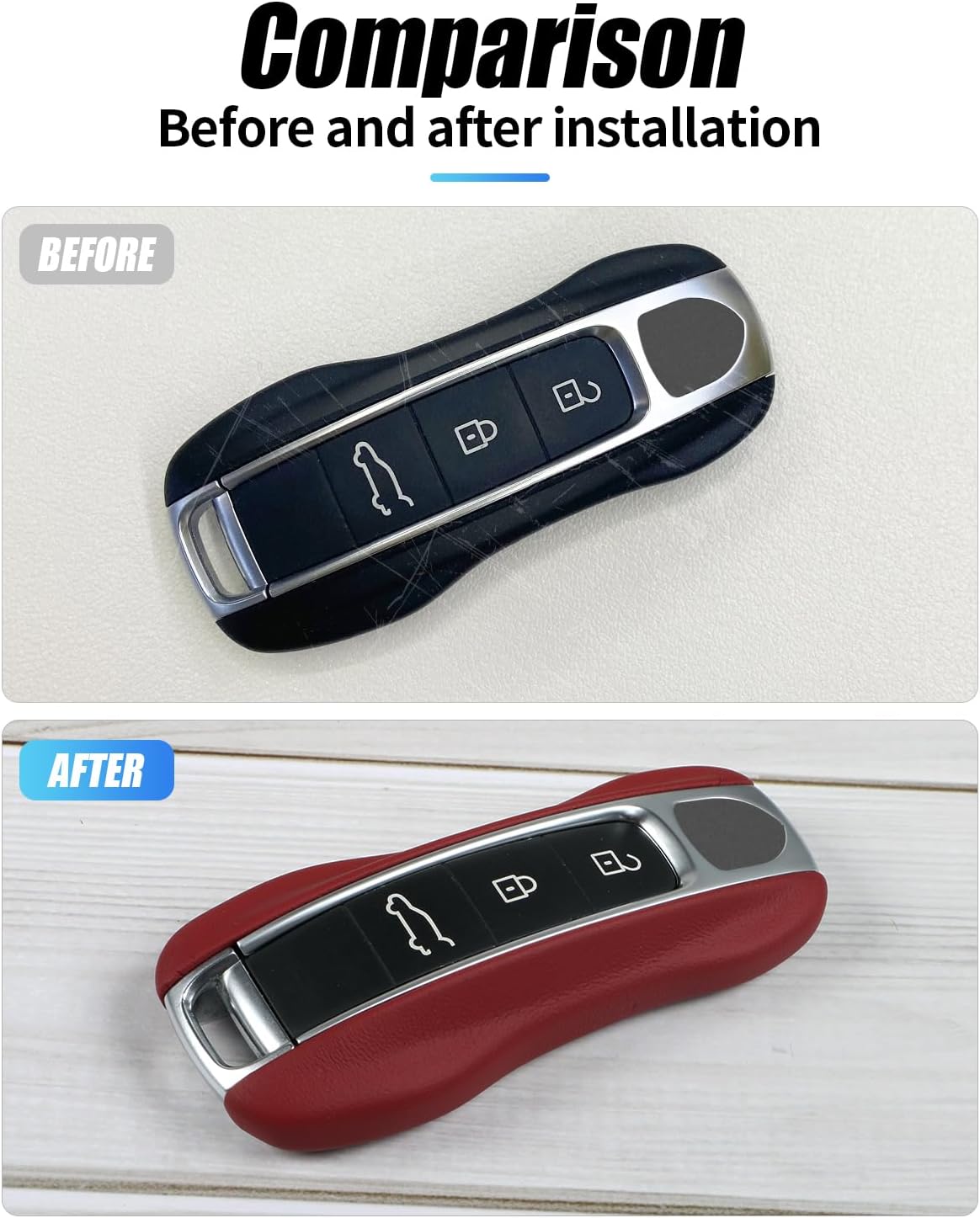 Porsche Leder-Schlüsselhülle 