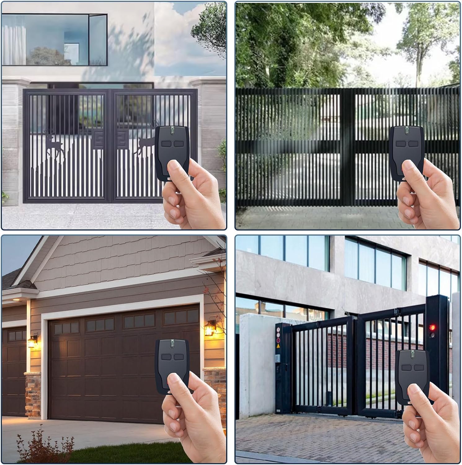 Lot de 3 télécommandes de garage BFT Mitto B2 - Télécommande 2 canaux 433,92 MHz pour portails électriques