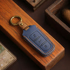 Volkswagen Magotan B7 CC Leder-Autoschlüsselhülle mit 3 Tasten