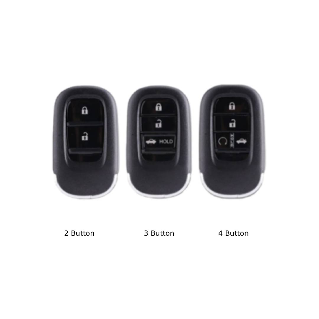 Étui pour clé de voiture Honda Acura à bord doré, 2, 3 ou 4 boutons
