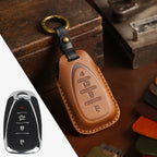 Étui en cuir pour clé de voiture Chevrolet Traverse, Malibu, Cruze, Trax (2, 3, 4, 5 boutons)