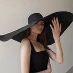 Carsine 70 cm/27 in Oversized Wide Brim Sun Hat Women's