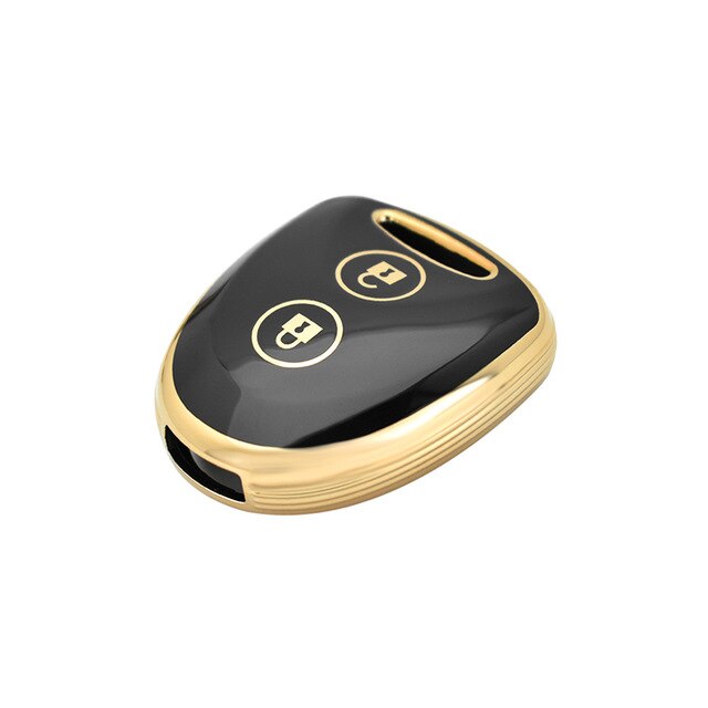 Carsine Toyota Car Key Case Golden Edge Black / Key case