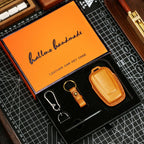 Cadillac Leather Key Cover - Premium Protector for All Models