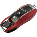 Carsine Porsche Leather Key Fob Cover Red