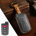 Carsine Toyota Camry Leather Car Key Cover 4 Button Black / 4 Button