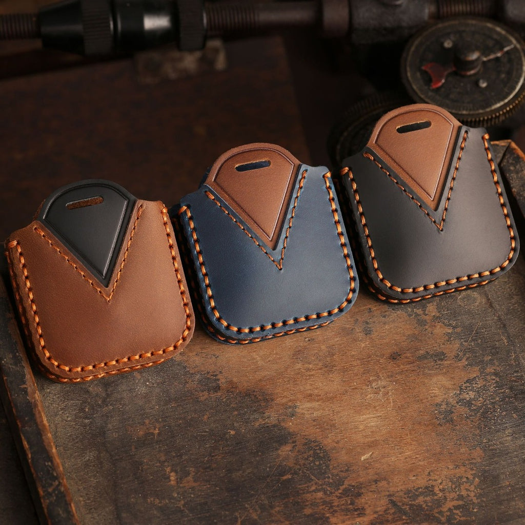 Buick E5 E4 Leder-Autoschlüsselhülle mit 4 Tasten