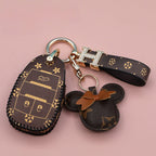 Étui à clés de voiture en cuir Alfa Romeo