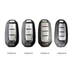 Infiniti Leder-Autoschlüsselhülle mit 3 und 4 Tasten