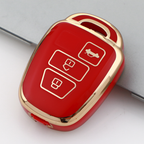 Carsine Toyota Car Key Case Golden Edge Red / Key case