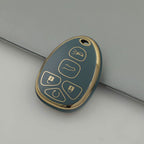 Carsine Chevrolet GMC Car Key Case Golden Edge Grey / Key case