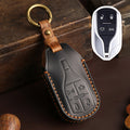 Carsine Maserati Leather Car Key Cover Black