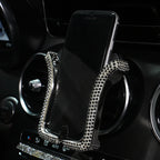 Carsine Rhinestone Car Phone Holder U-shaped Black