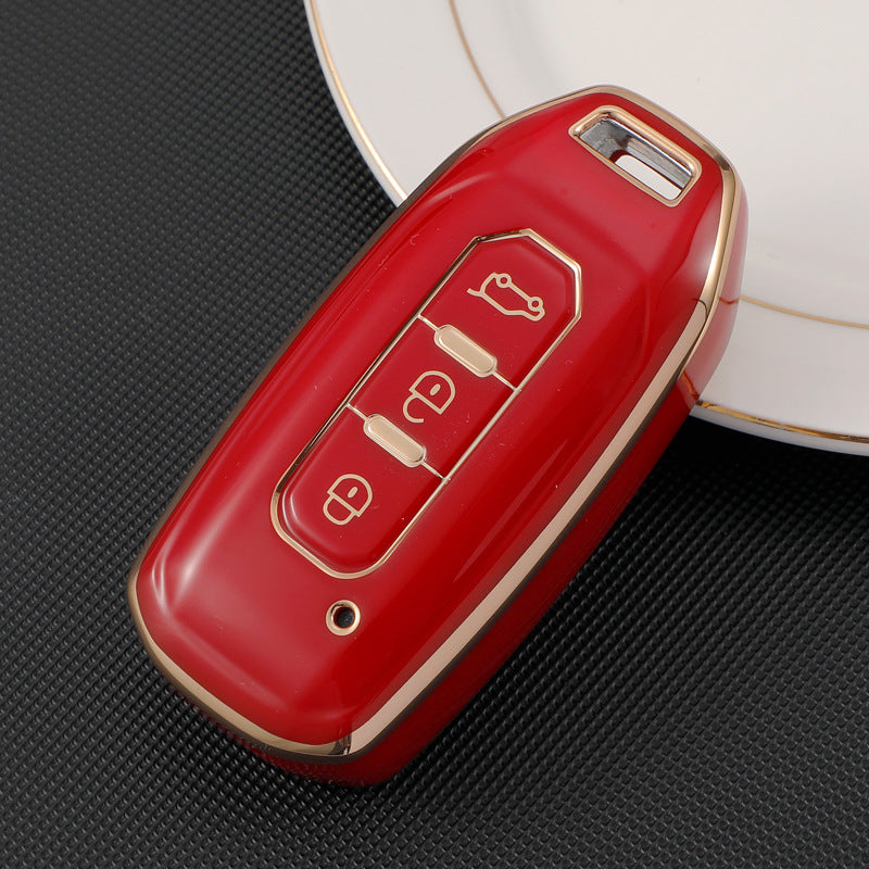 Carsine Ford Car Key Case Golden Edge Red / Key case