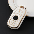 Carsine Buick Car Key Case Golden Edge White / Key case